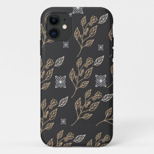 Case-Mate iPhone Case Modèle Floral Or