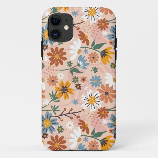 Coques Case-Mate iPhone Modèle floral peint à la main-23136 (Dos)