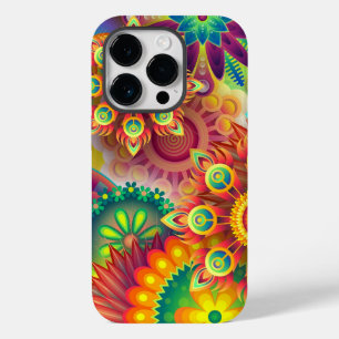 Coque Case-Mate iPhone Modèle floral psychédélique