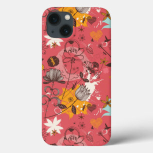iPhone 13 Case Modèle floral rétro 2