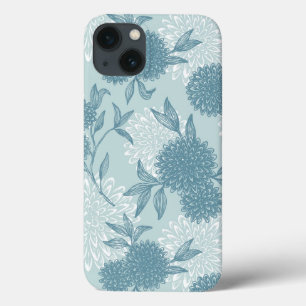 Etui iPhone 13 Modèle floral rétro 2 3