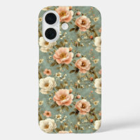 Modèle Floral rose vintage