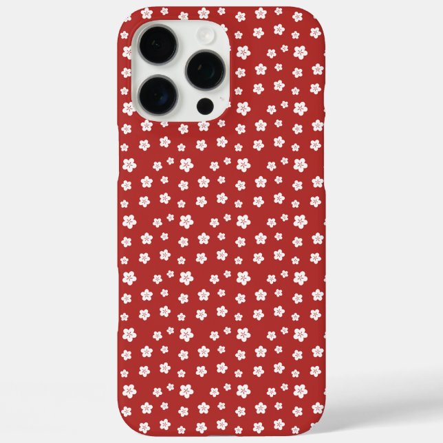 Coques Case-Mate iPhone Modèle Floral rouge (Verso)