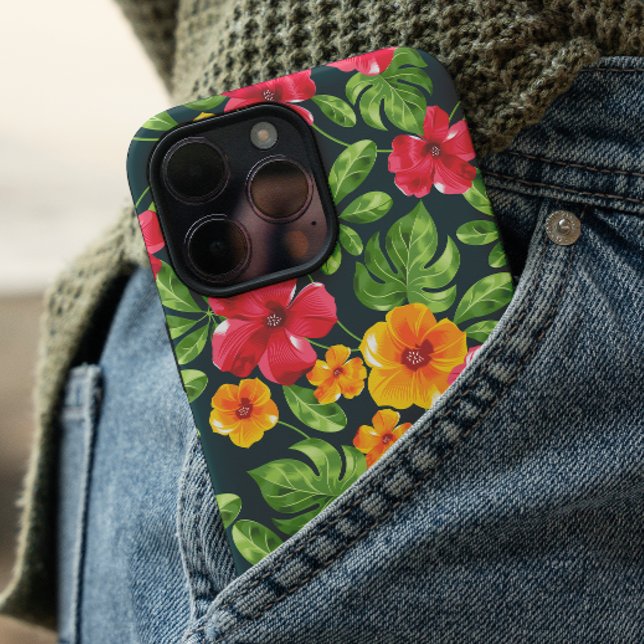 Coques Case-Mate iPhone Modèle floral tropical vibre (Créateur téléchargé)