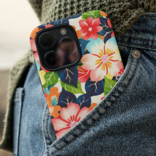 Coque Pour iPhone 16 Modèle floral tropical vibre