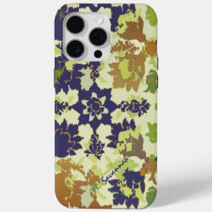 Coque Case-Mate iPhone Modèle floral vintage Marine Cuivre vert iPhone