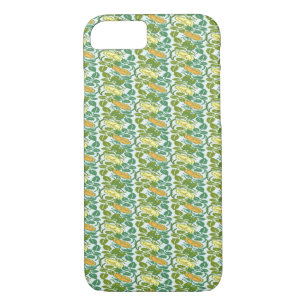 Coques Pour iPhone Modèle floral vintage vert et orange Buttercup