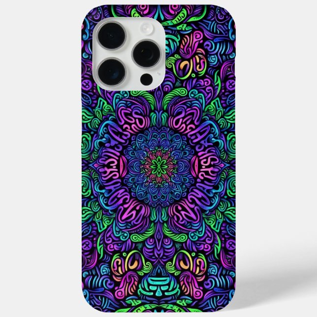 Coques Case-Mate iPhone Modèle Graffiti Blacklight (Verso)