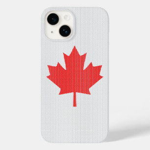 Coque Case-Mate iPhone Modèle Knit Maple Leaf Tricot Motif