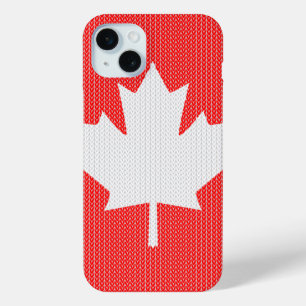 Coque Case-Mate iPhone Modèle Knit Maple Leaf Tricot Motif