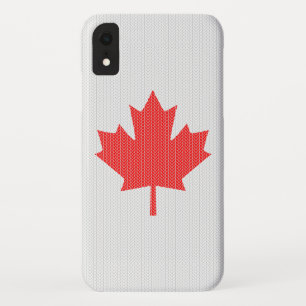 Etui iPhone Case-Mate Modèle Knit Maple Leaf Tricot Motif