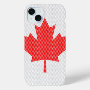 Coque Case-Mate iPhone Modèle Knit Maple Leaf Tricot Motif