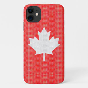 Case-Mate iPhone Case Modèle Knit Maple Leaf Tricot Motif