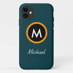 Coque iPhone 11 Modèle Neoteric de nom de monogramme