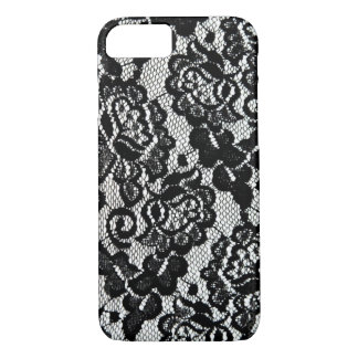 Coque Case-Mate Pour iPhone Modèle noir romantique de dentelle