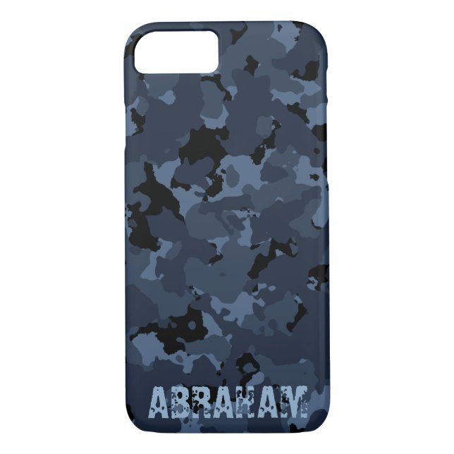 Coques Case-Mate iPhone Modèle nommé de Camo de nuit (Dos)