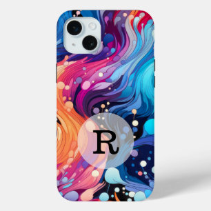 Coque Case-Mate iPhone Modèle personnalisé motif ondulé coloré