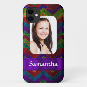 Coque Case-Mate iPhone Modèle photo personnalisé Hippy chevron