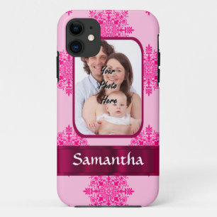 Coque Case-Mate iPhone Modèle photo rose de damassé