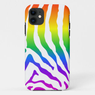 Coque Case-Mate Pour iPhone Modèle Rainbow Zebra