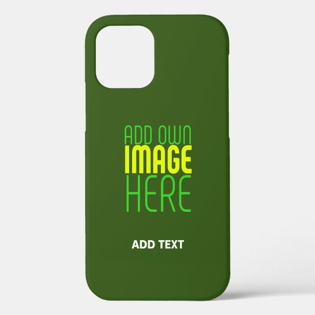 COQUES Case-Mate iPhone MODÈLE TEXTE D'IMAGE VERTE DE FORÊT ÉDITABLE MODER (Verso)