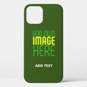 Case-Mate iPhone CASE MODÈLE TEXTE D'IMAGE VERTE DE FORÊT ÉDITABLE MODER