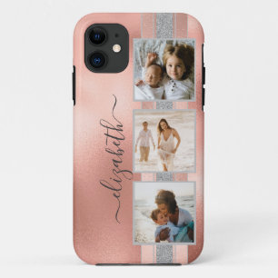 Case-Mate iPhone Case Modern 3 Photo Collage Rose Gold Nom