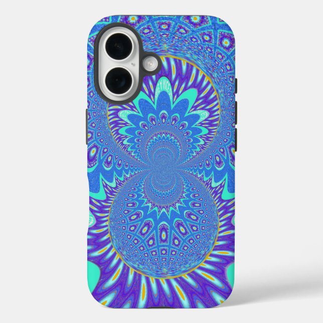 Coques Case-Mate iPhone Modern Blue art (Verso)