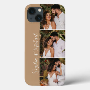 Case-Mate iPhone Case Modern Couple Names 3 photos collage grille