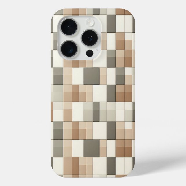 Coques Case-Mate iPhone Modern Earth Tone Geometric Phone Case - Neutral  (Verso)