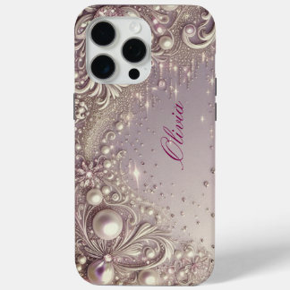 Coque Case-Mate iPhone Modern elegant cute golden pearls Valentine’s Day