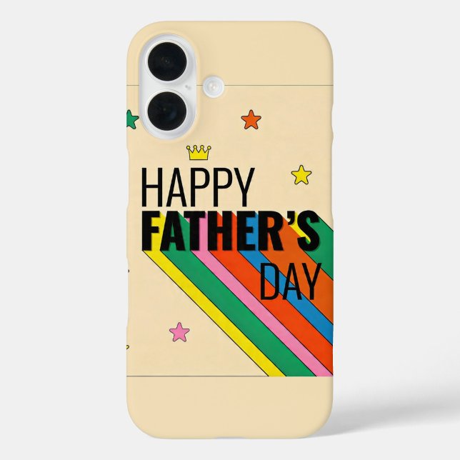 Coques Case-Mate iPhone Modern Father's Day Star Design Case   ("Happy Father's Day Phone Case")