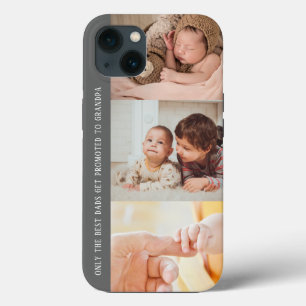 Case-Mate iPhone Case Modern Grey 3 Photo Collage pour grand-père