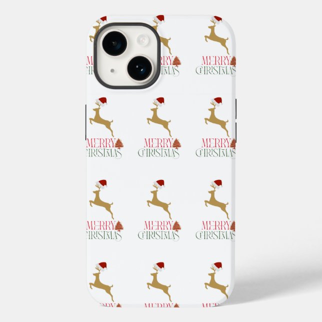 Coques Case-Mate iPhone Modern Holiday Case-Mate iPhone 14 Case Christmas (Verso)