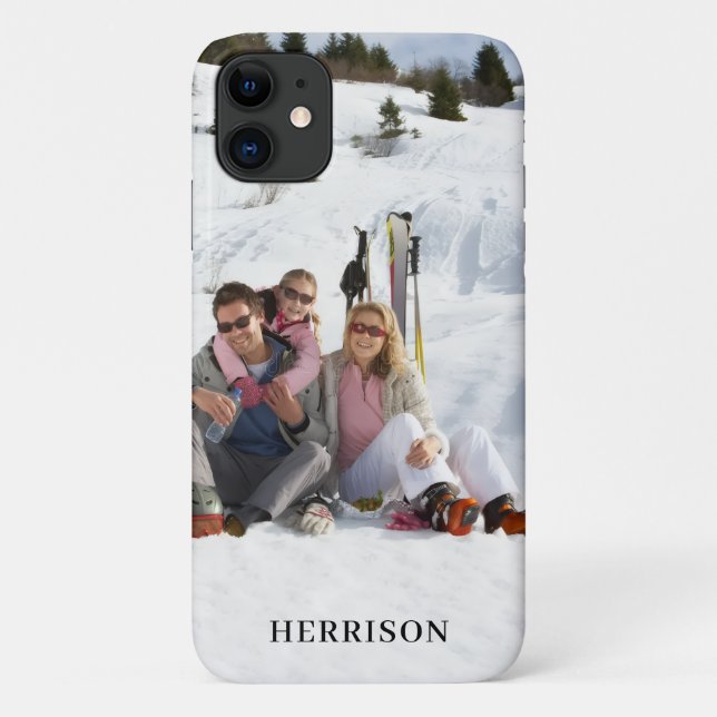 Coques Case-Mate iPhone Modern Photo Name Family Simple Gorgeous Cute (Dos)