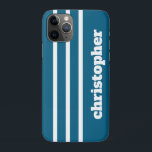 Case-Mate iPhone Case Modern Simple Blue Pool Monogram Name<br><div class="desc">Elevate your phone with this modern simple monogram case, designed with a clean minimalist layout and fully customizable initials. Perfect for those who love timeless style, this sleek phone cover offers a personalized touch while keeping your device protected. Ideal for everyday use, gifting, or anyone searching for a chic custom...</div>