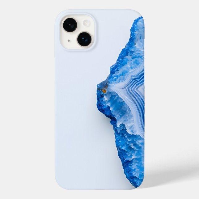 Coques Case-Mate iPhone Modern Stone Dusty Blue Marble (Verso)