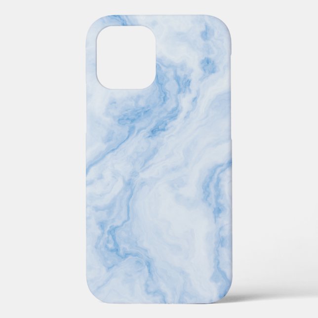 Coques Case-Mate iPhone Modern Stone Dusty Blue Marble (Verso)