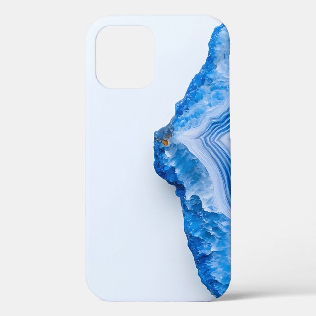 Coques Case-Mate iPhone Modern Stone Dusty Blue Marble (Verso)