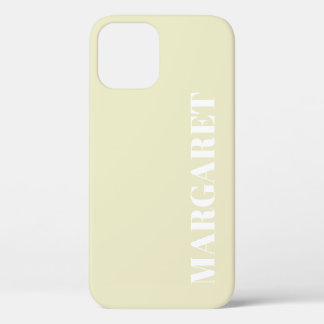Case-Mate iPhone Case Modern stylish white monogram name 