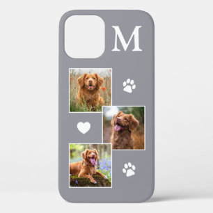 Case-Mate iPhone Case Moderne 3 photo Collage gris chien animal de compa