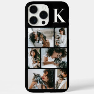 Coque iPhone 16 Pro Max Moderne 6 Photo Noir pour Animaux de Compagnie