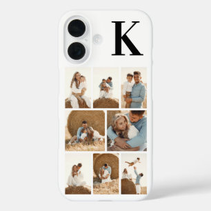 Coque Pour iPhone 16 Moderne 8 Photo Blanc