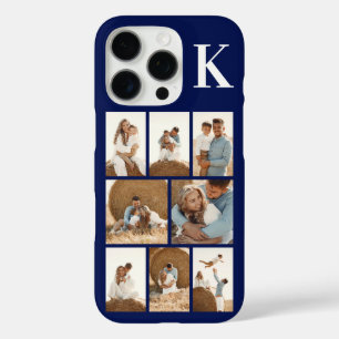 Coque iPhone 16 Pro Moderne 8 Photo Bleu Marine