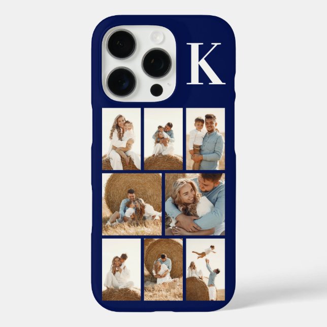 Coques Case-Mate iPhone Moderne 8 Photo Bleu Marine (Verso)