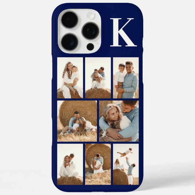 Coques Case-Mate iPhone Moderne 8 Photo Bleu Marine (Verso)