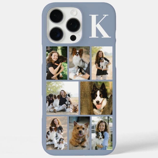 Coques Case-Mate iPhone Moderne 8 Photo Poussiéreux Bleu (Verso)