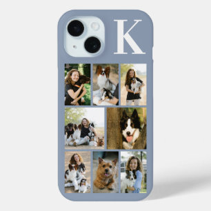 Coque Case-Mate iPhone Moderne 8 Photo Poussiéreux Bleu