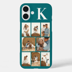 Coque Pour iPhone 16 Plus Moderne 8 Photo Sarcelle