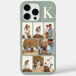 Coque iPhone 16 Pro Max Moderne 8 Photo Vert Sauge